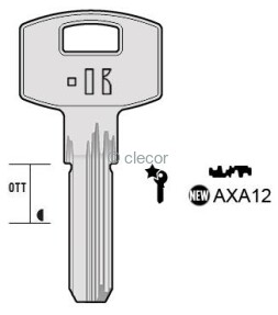 CLE A POINTS AXA12 Clés à Points
