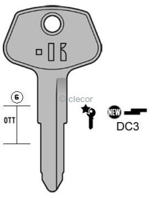 CLE PLATES DC3 Clés Plates