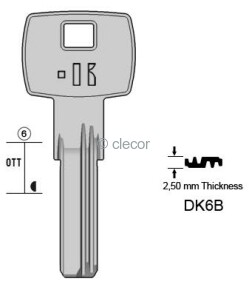 CLE A POINTS DK6B Clés à Points