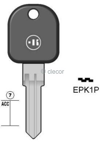 CLE A TÊTE PLASTIQUE SPÉCIALES EPK1P Clés Plates