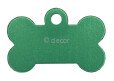 MEDAILLE DE CHIEN OS VERT ALU ANODISE 19 X 32 LOT DE 10